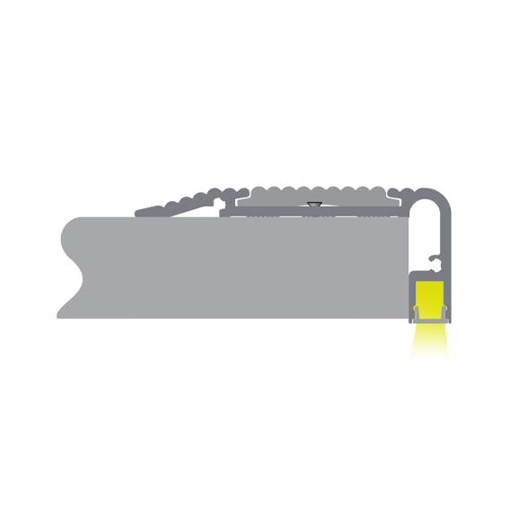 1.2m Ali LED Stair Nosing Kit